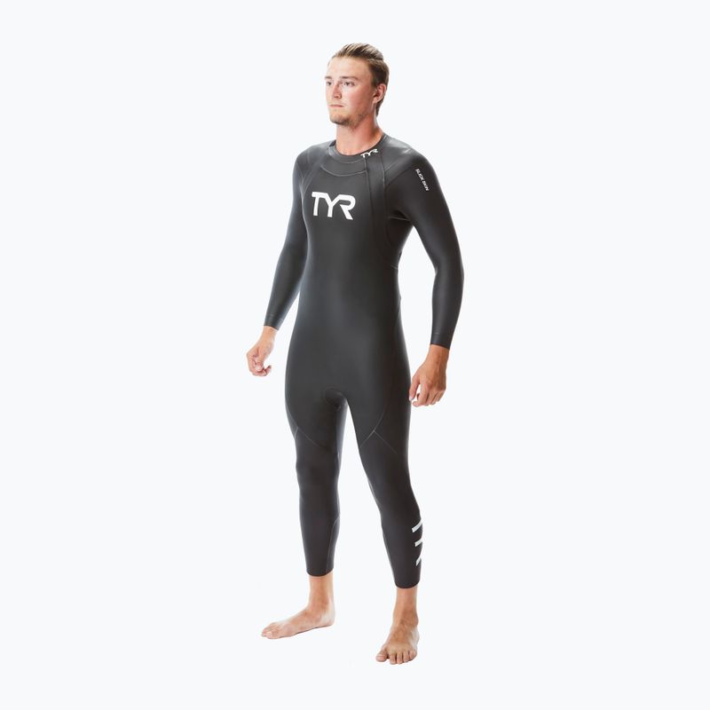 Pianka triathlonowa męska TYR Hurricane Cat 1 black 3