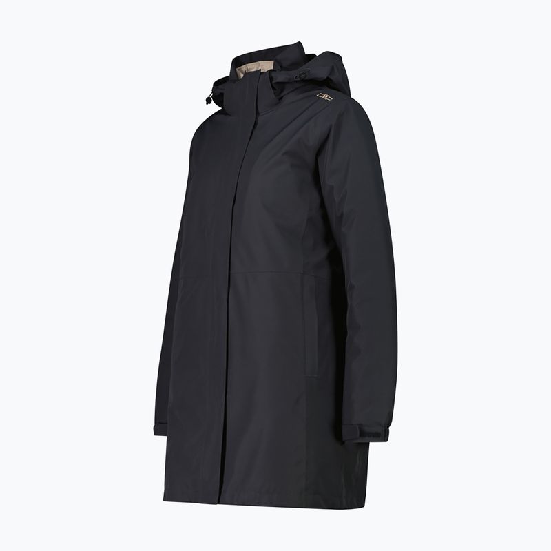 Płaszcz przeciwdeszczowy damski CMP 36Z2026D Zip Hood Parka antracite 3