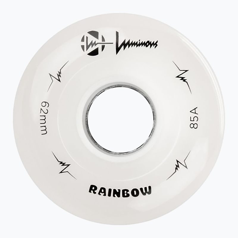 Kółka do rolek FR Skates Luminous Led Quad Wheel 62mm/85A Sixies 6LED X4 rainbow/white 3