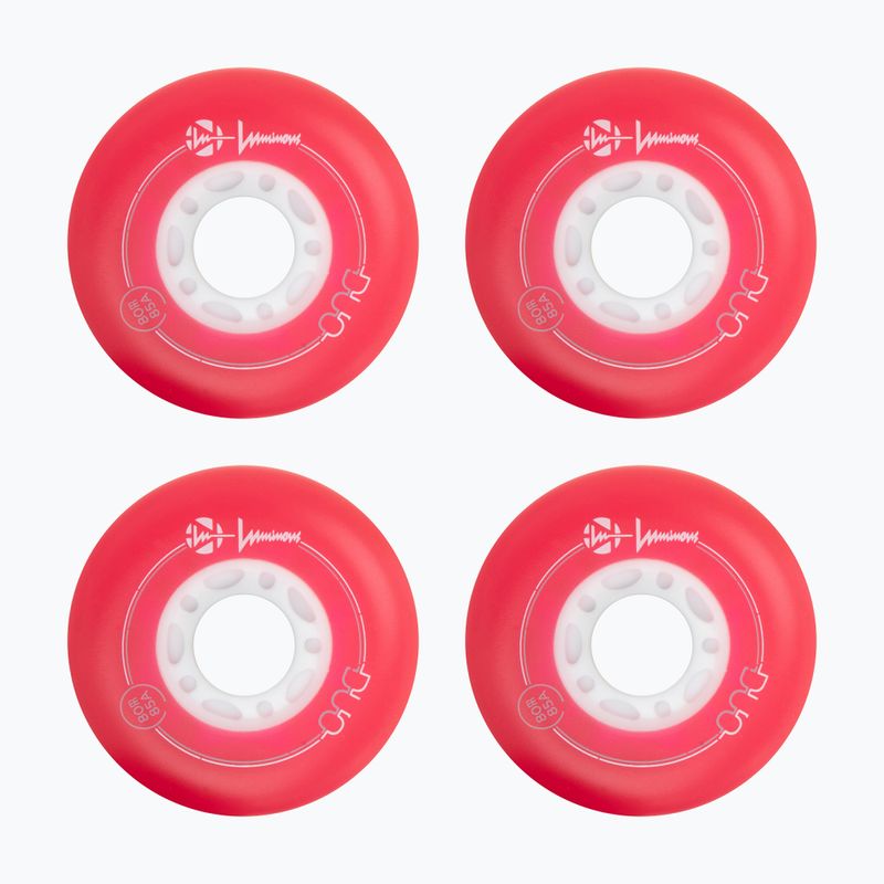 Kółka do rolek Luminous Led Wheels Duo 80mm/85A X4 red/blue 2