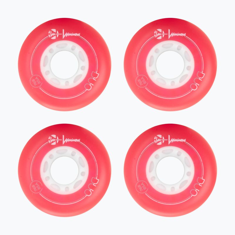 Kółka do rolek Luminous Led Wheels Duo 76mm/85A X4 red/blue 2
