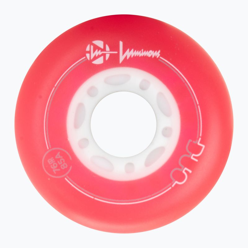 Kółka do rolek Luminous Led Wheels Duo 76mm/85A X4 red/blue 3