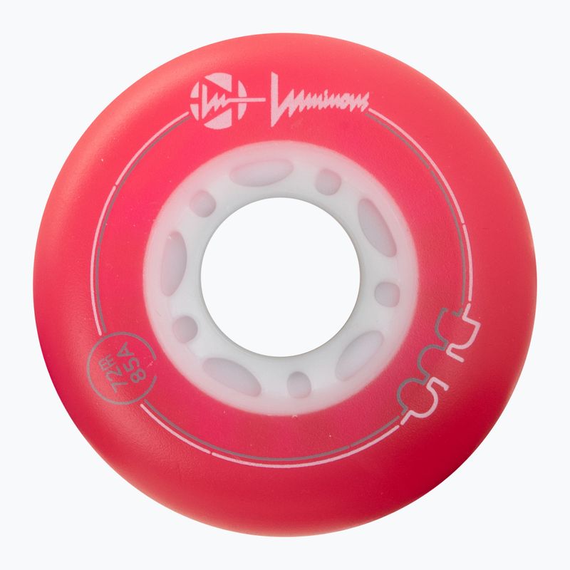 Kółka do rolek Luminous Led Wheels Duo 72mm/85A X4 red/blue 3