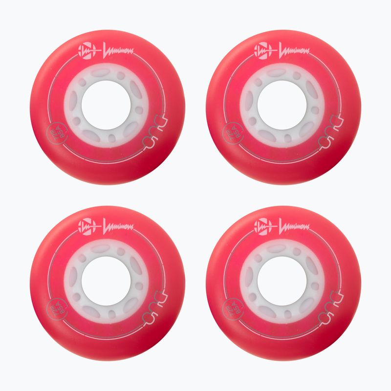 Kółka do rolek Luminous Led Wheels Duo 72mm/85A X4 red/blue 2