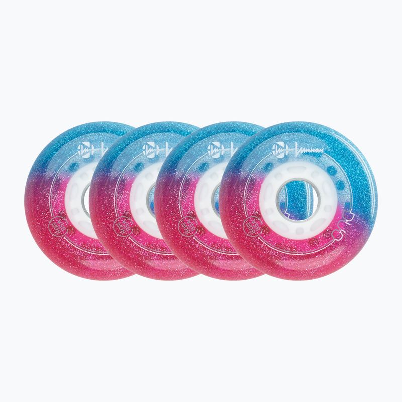 Kółka do rolek Luminous Led Wheels Duo 80mm/85A X4 galaxy/purple