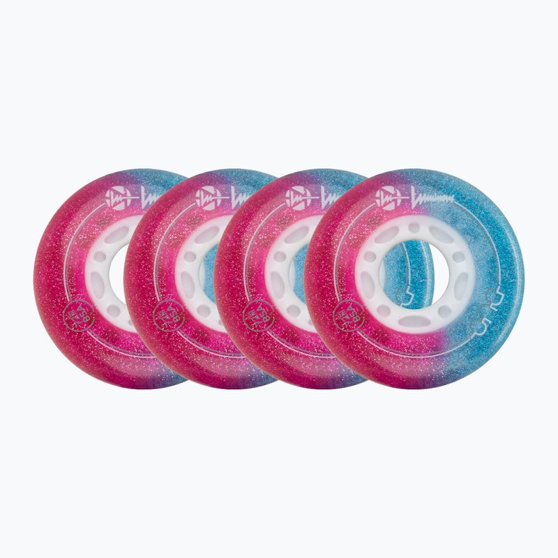 Kółka do rolek Luminous Led Wheels Duo 72mm/85A X4 galaxy/purple