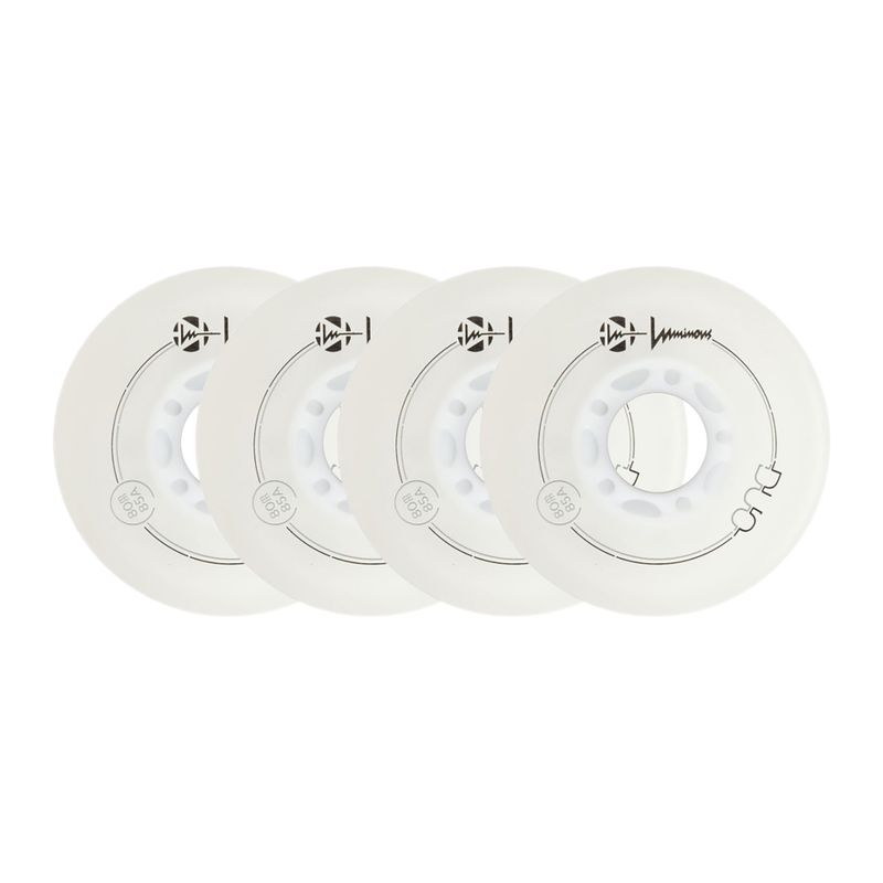 Kółka do rolek Luminous Led Wheels Duo 80mm/85A X4 white/blue 6