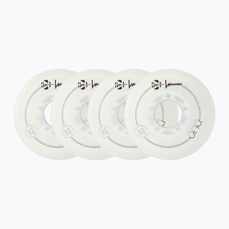 Kółka do rolek Luminous Led Wheels Duo 76mm/85A X4 white/blue
