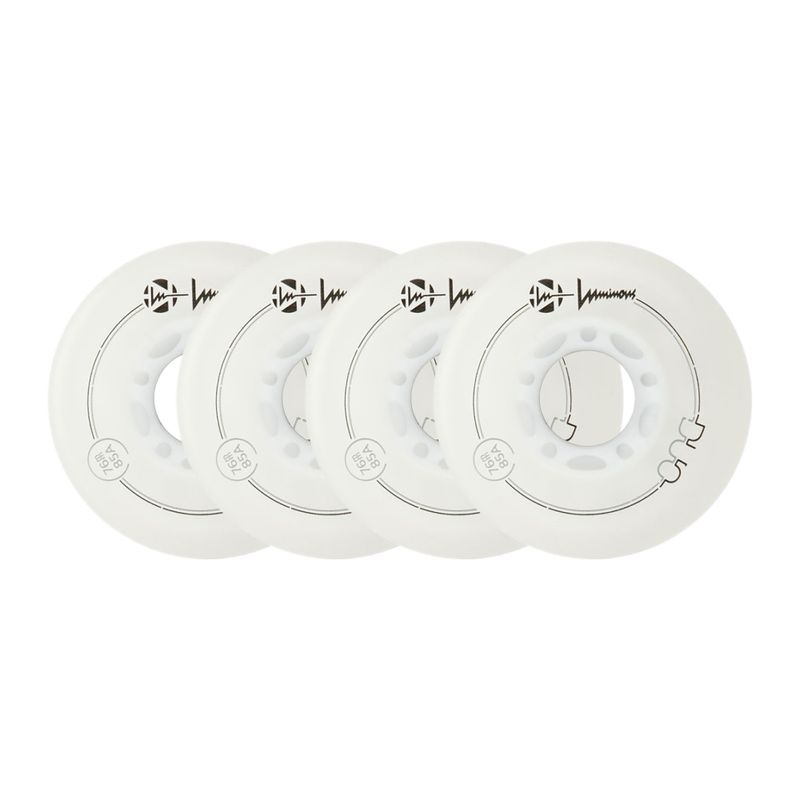 Kółka do rolek Luminous Led Wheels Duo 76mm/85A X4 white/blue 6