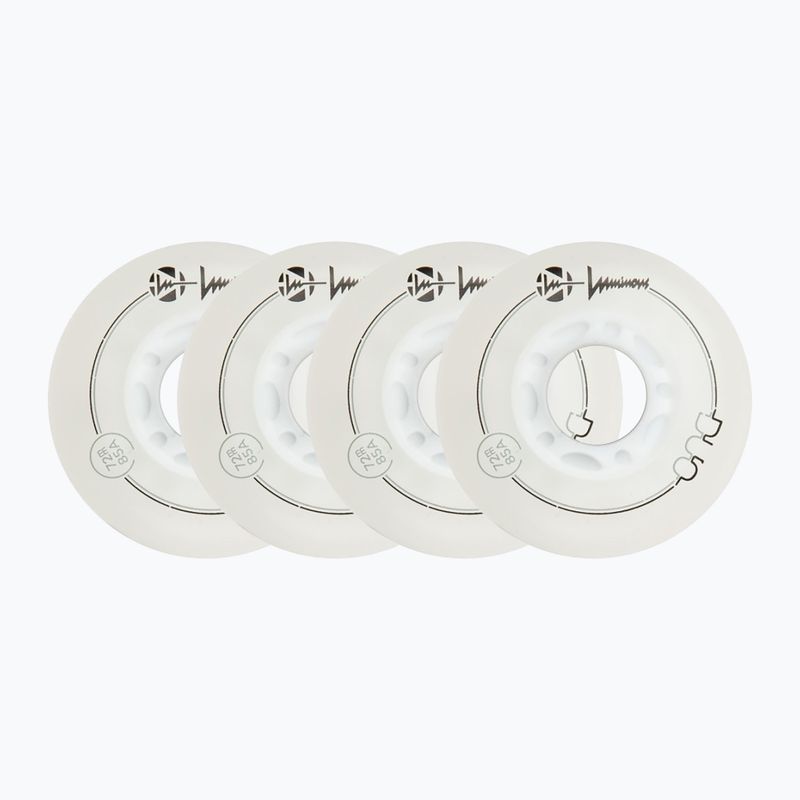 Kółka do rolek Luminous Led Wheels Duo 72mm/85A X4 white/blue