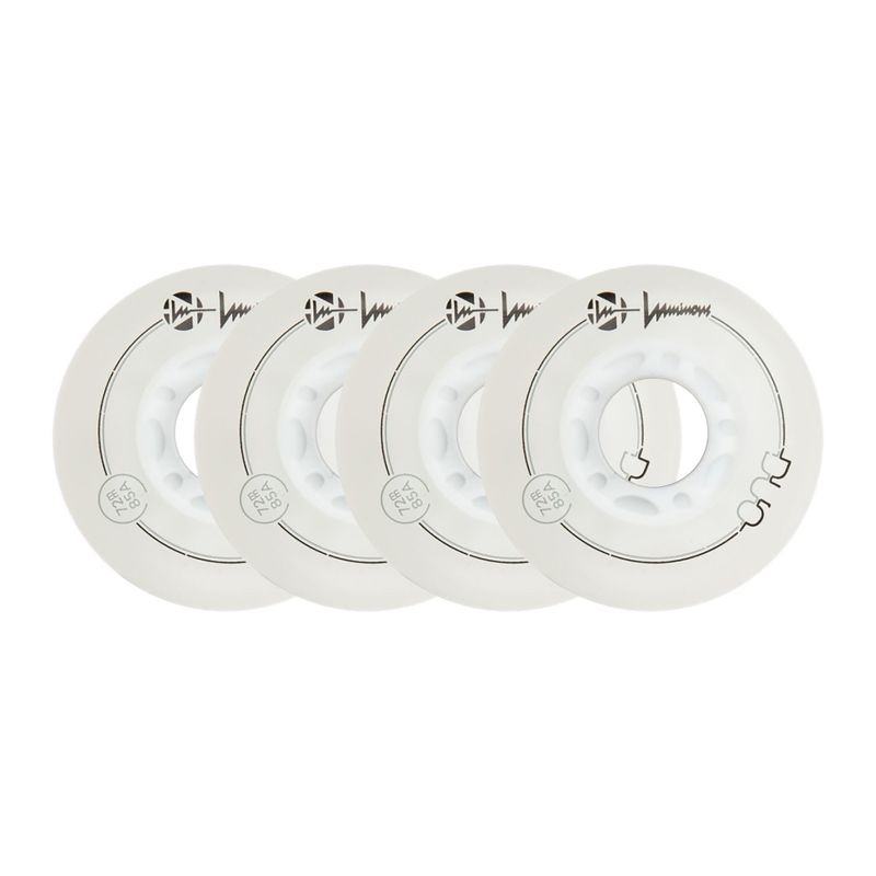 Kółka do rolek Luminous Led Wheels Duo 72mm/85A X4 white/blue 6