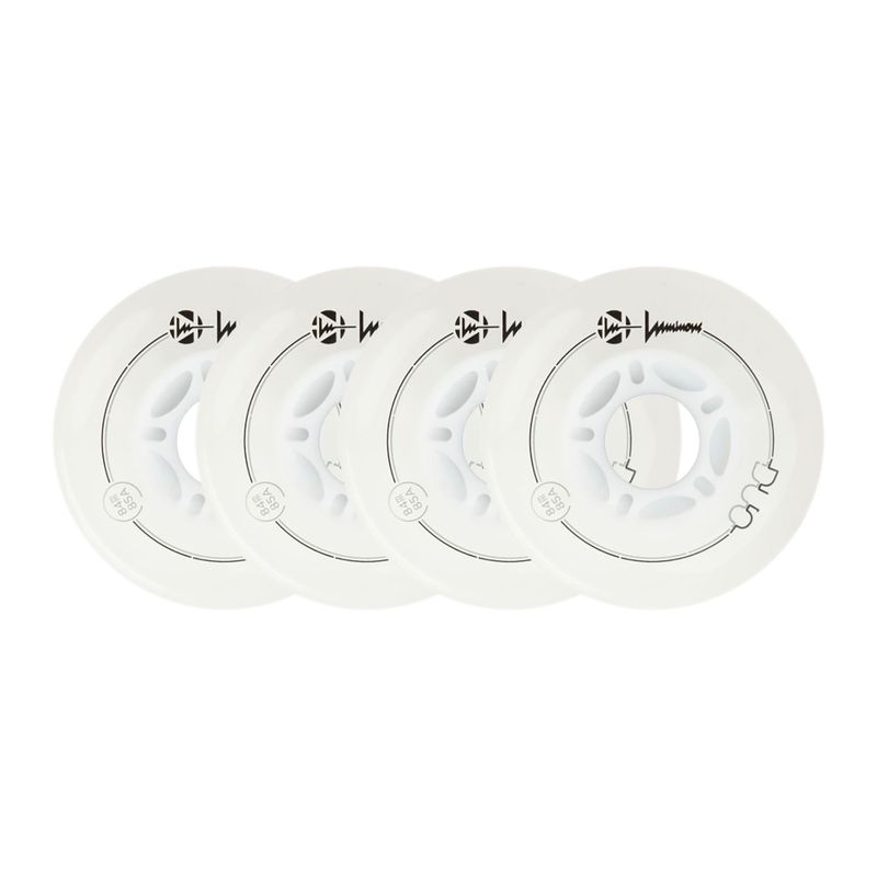 Kółka do rolek Luminous Led Wheels Duo 84mm/85A X4 white/red 6