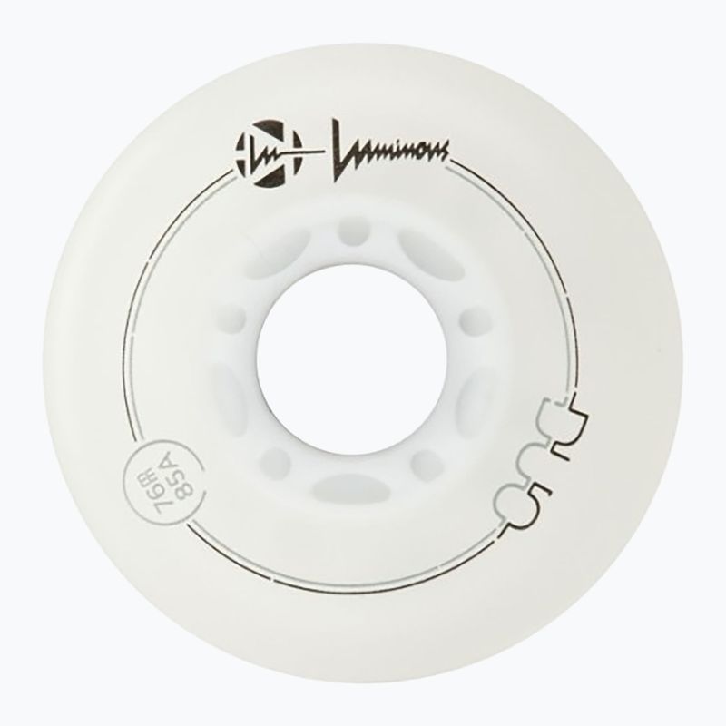 Kółka do rolek Luminous Led Wheels Duo 76mm/85A X4 white/red 3