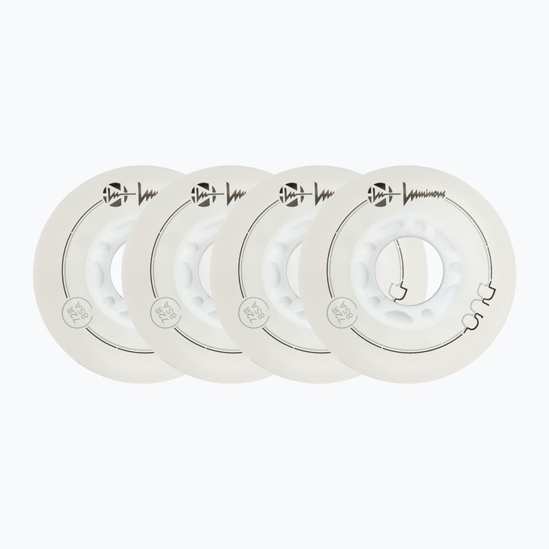 Kółka do rolek Luminous Led Wheels Duo 72mm/85A X4 white/red