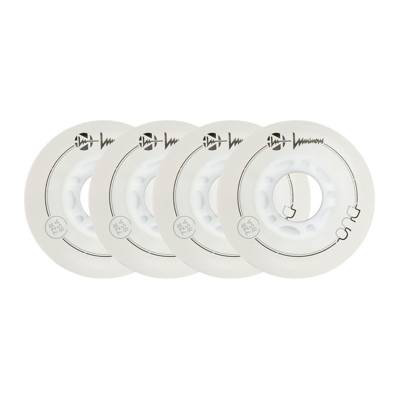 Kółka do rolek Luminous Led Wheels Duo 72mm/85A X4 white/red 6