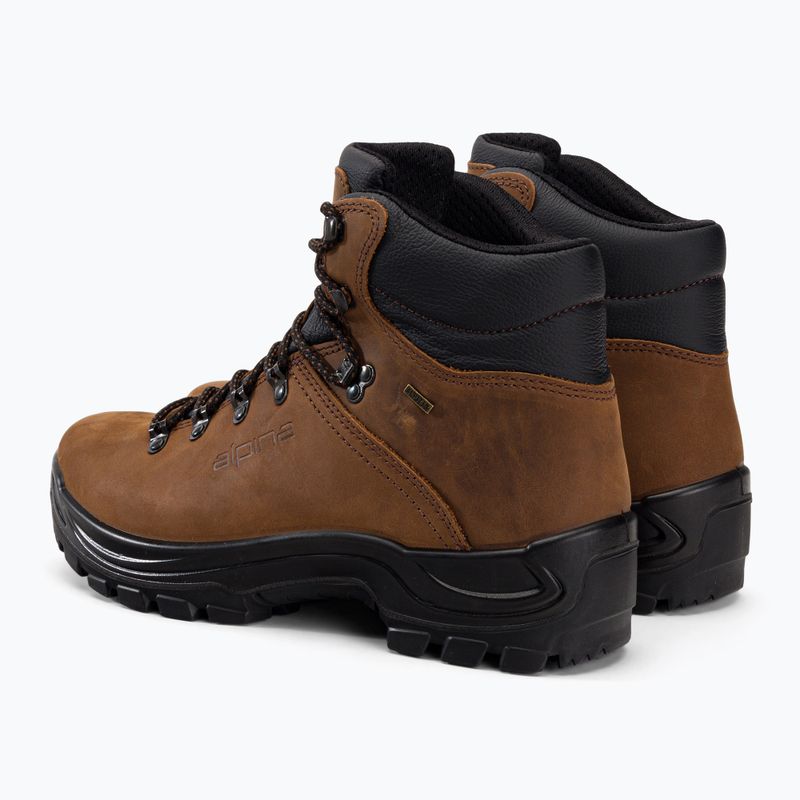 Buty trekkingowe męskie Alpina Tundra brown 3