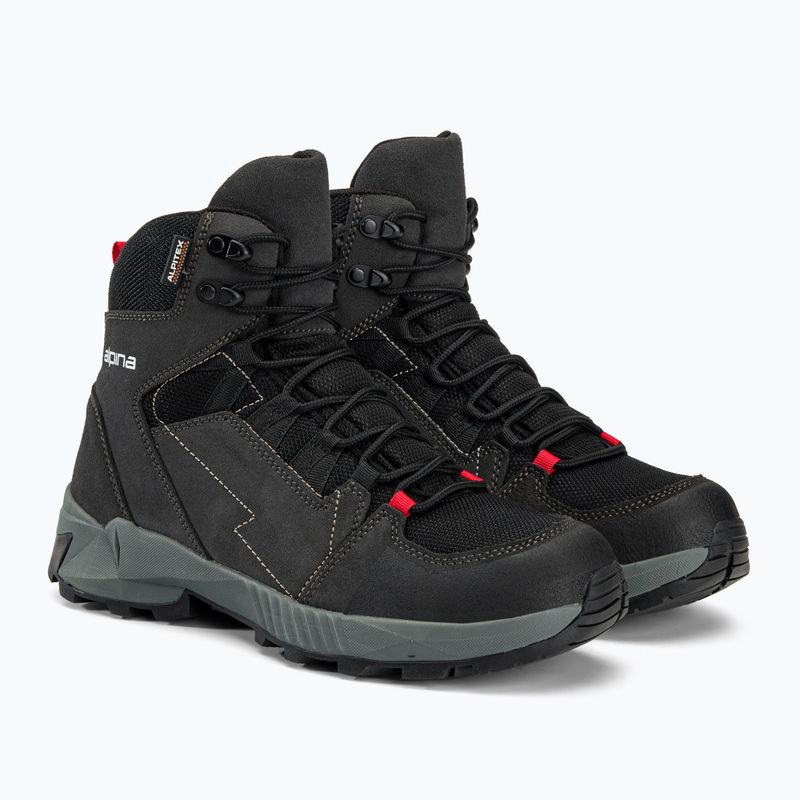 Buty trekkingowe męskie Alpina Tracker Mid black/grey 4