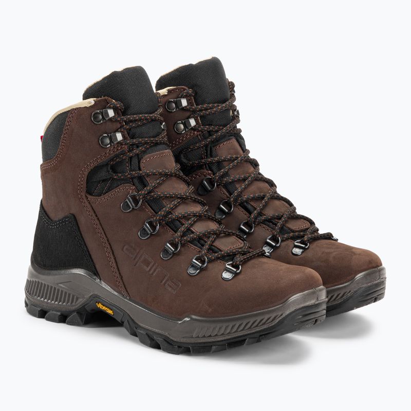 Buty trekkingowe damskie Alpina Prima Mid dark brown 4