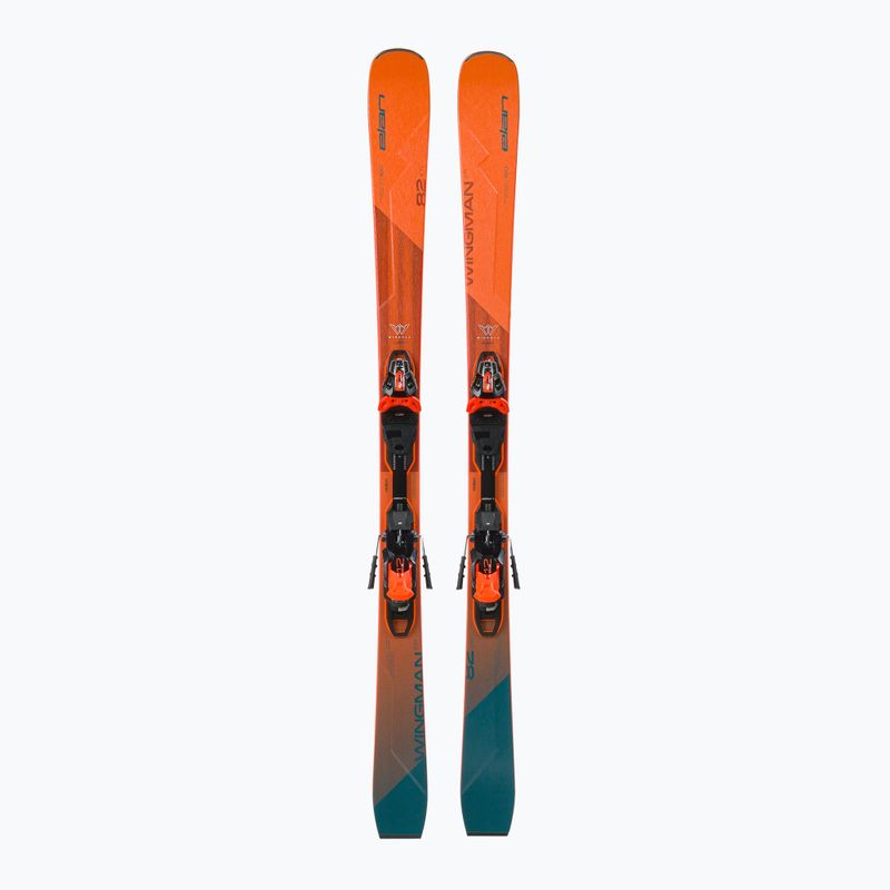 Narty zjazdowe Elan Wingman 82 CTI Fusion + wiązania EMX 12 orange/blue