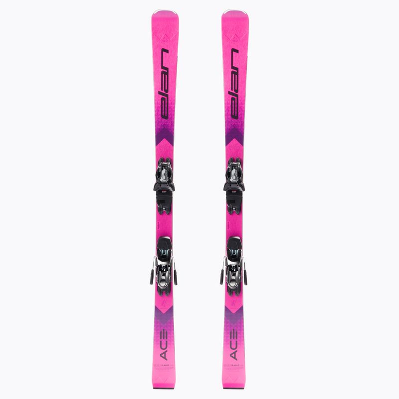 Narty zjazdowe damskie Elan Speed Magic PS + wiązania ELX 11 pink