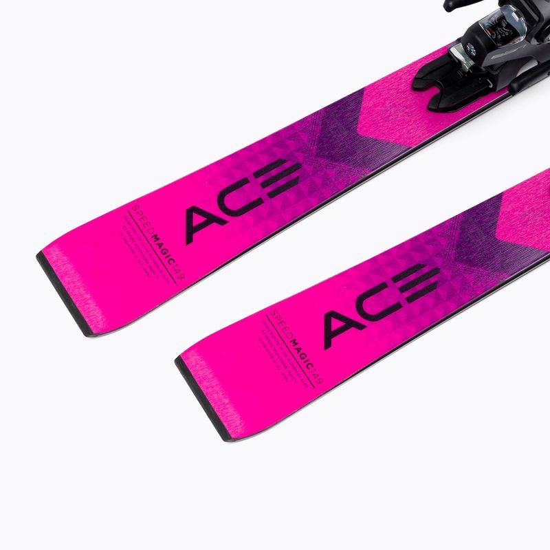 Narty zjazdowe damskie Elan Speed Magic PS + wiązania ELX 11 pink 9