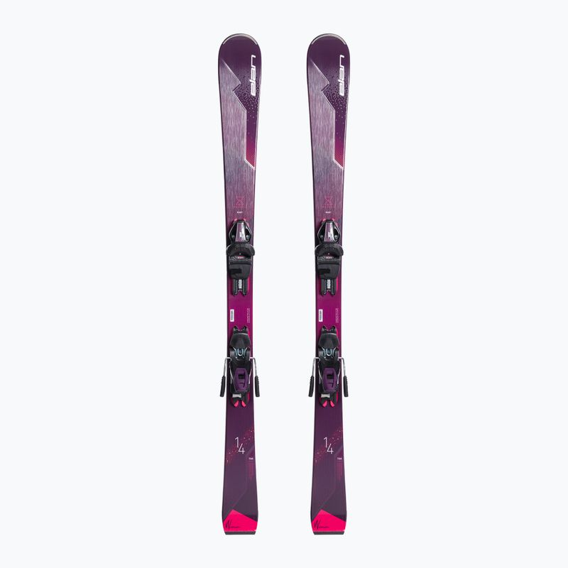 Narty zjazdowe damskie Elan Insomnia 14 TI PS + wiązania ELW 9 black/purple