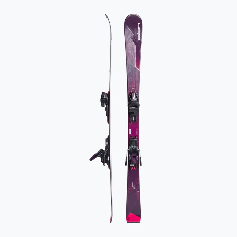 Narty zjazdowe damskie Elan Insomnia 14 TI PS + wiązania ELW 9 black/purple 2