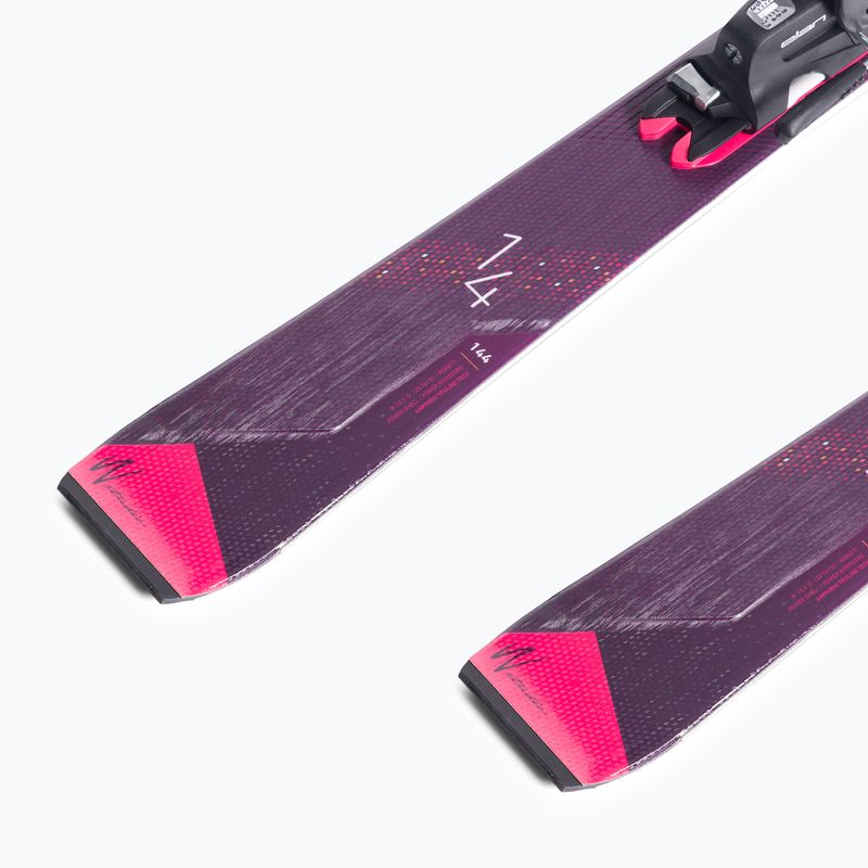 Narty zjazdowe damskie Elan Insomnia 14 TI PS + wiązania ELW 9 black/purple 9
