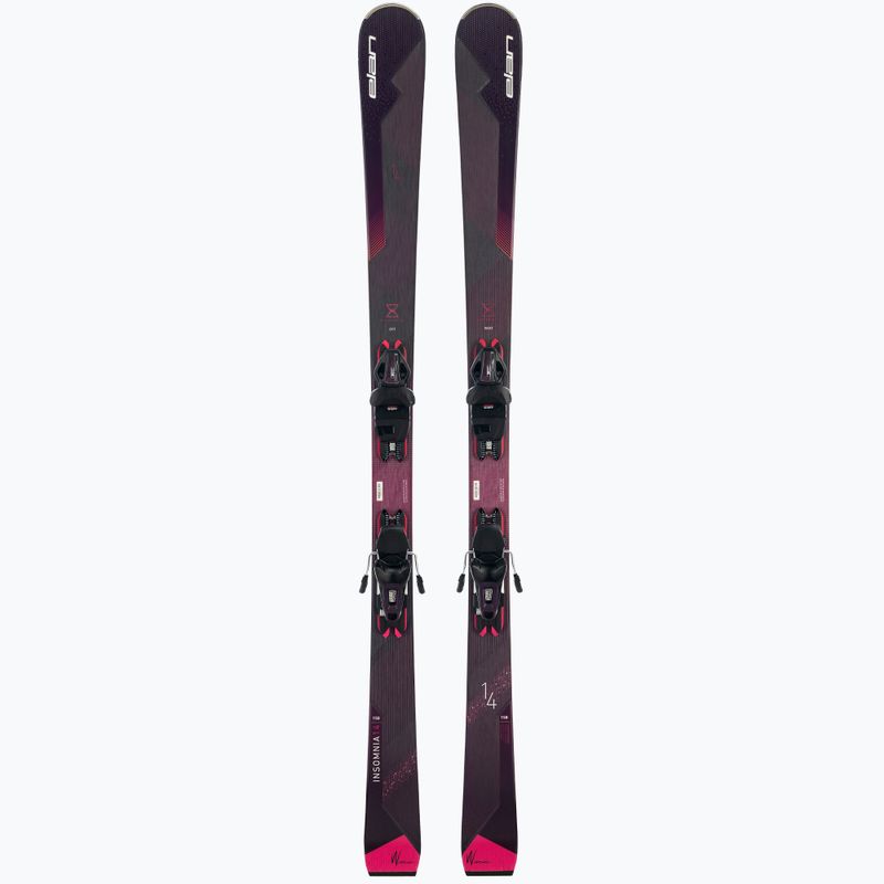 Narty zjazdowe damskie Elan Insomnia 14 TI PS + wiązania ELW 9 black/purple 10