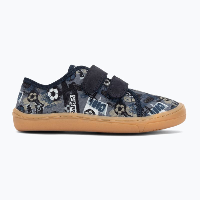 Buty barefoot dziecięce Froddo Canvas grey/blue 2