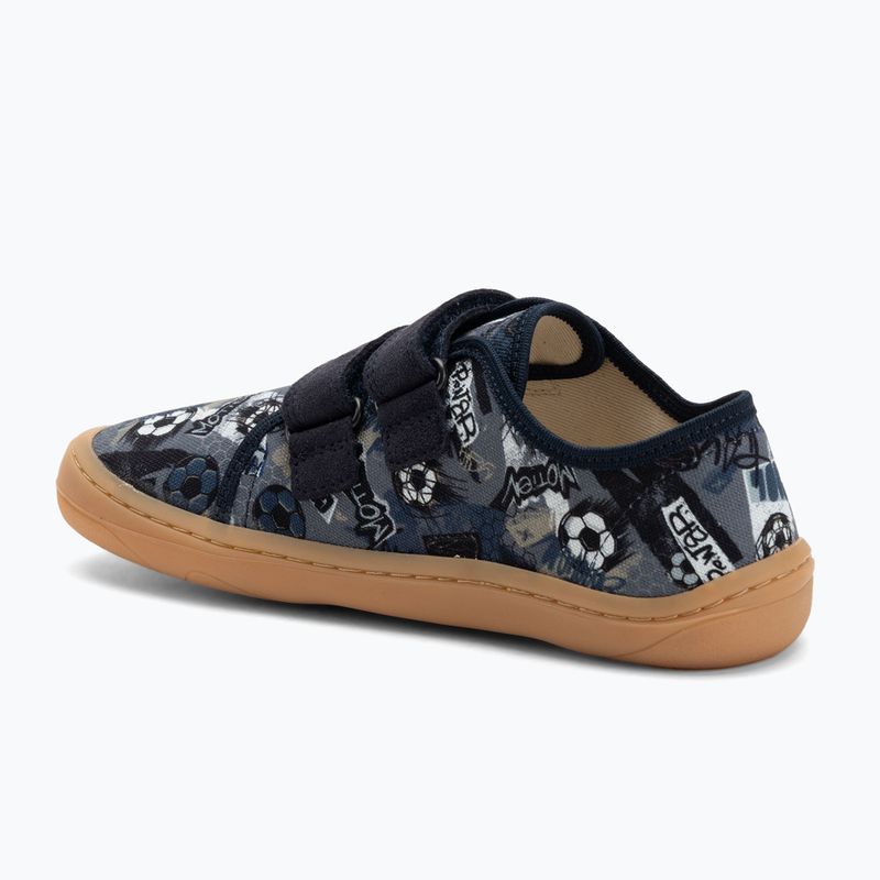 Buty barefoot dziecięce Froddo Canvas grey/blue 3