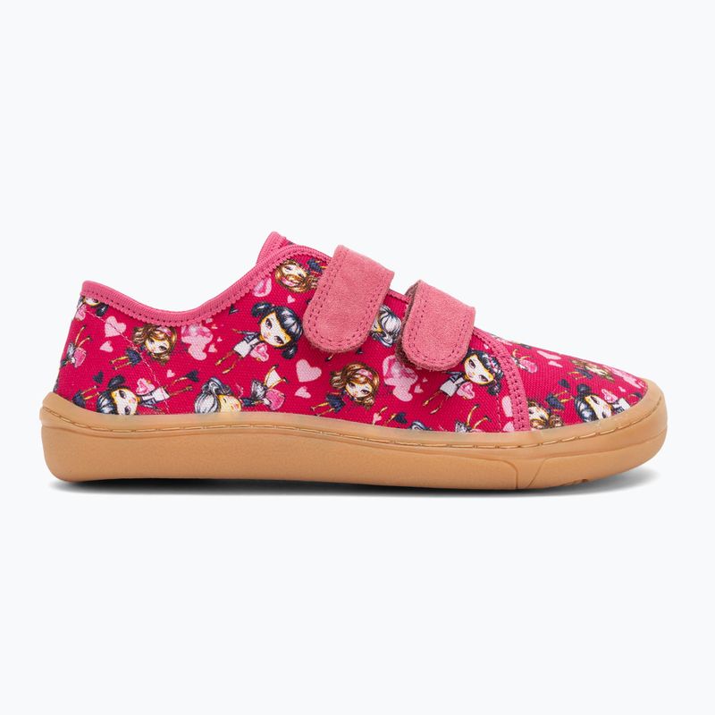 Buty barefoot dziecięce Froddo Canvas fuxia+ 2