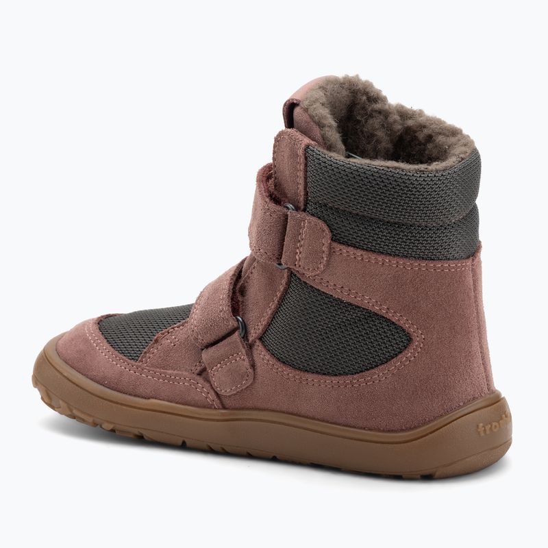 Śniegowce barefoot dziecięce Froddo Tex Winter grey/pink 3