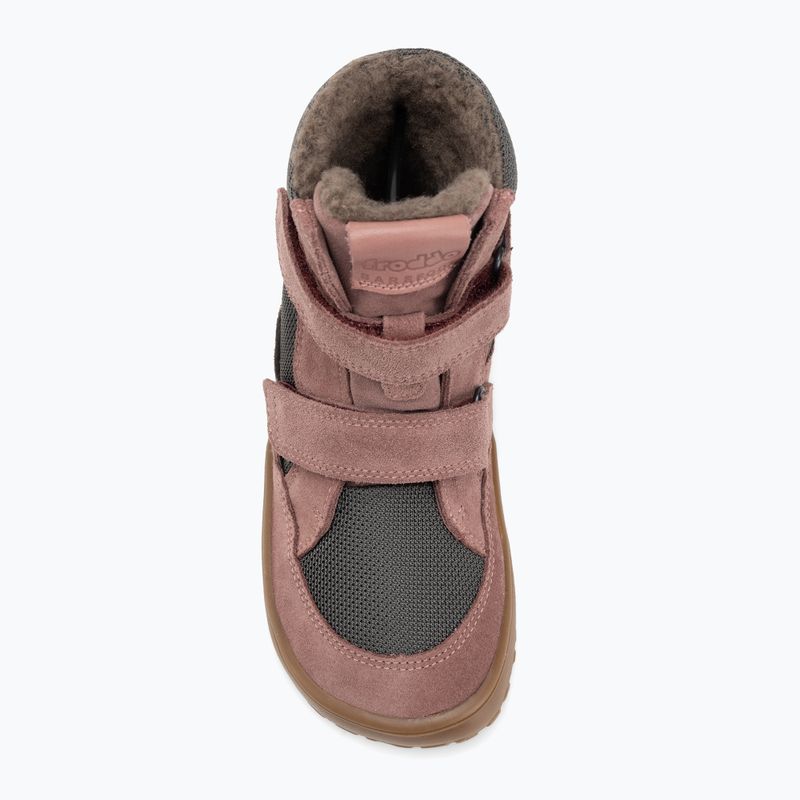 Śniegowce barefoot dziecięce Froddo Tex Winter grey/pink 5