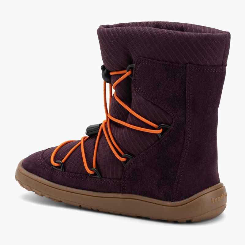 Śniegowce barefoot dziecięce Froddo Tex Track Wool purple 3