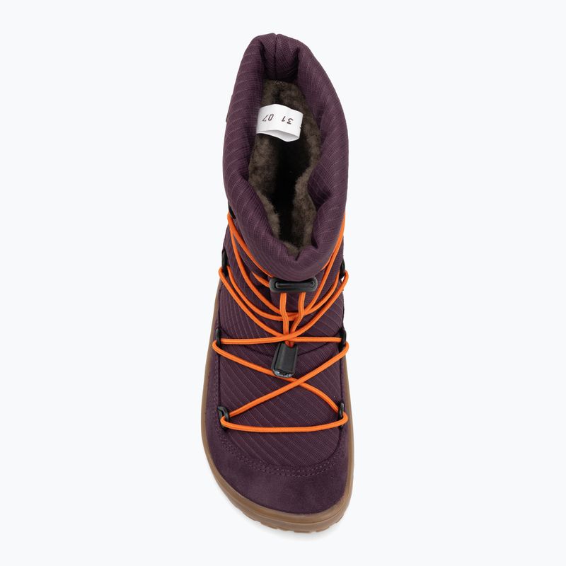Śniegowce barefoot dziecięce Froddo Tex Track Wool purple 5