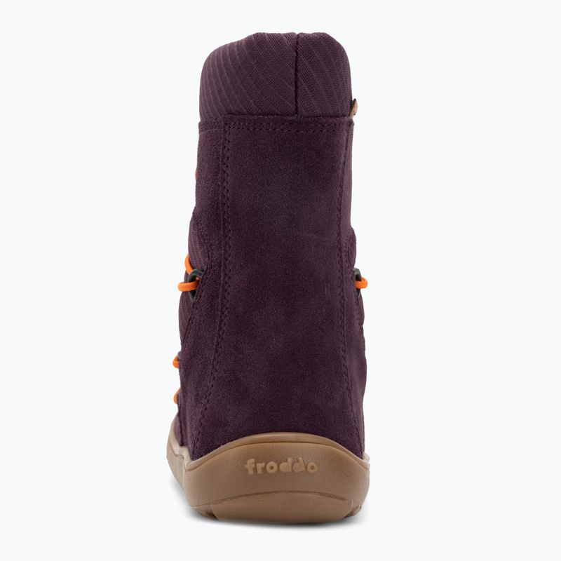 Śniegowce barefoot dziecięce Froddo Tex Track Wool purple 6