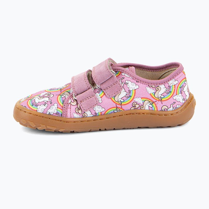 Buty barefoot dziecięce Froddo Canvas white/pink 2