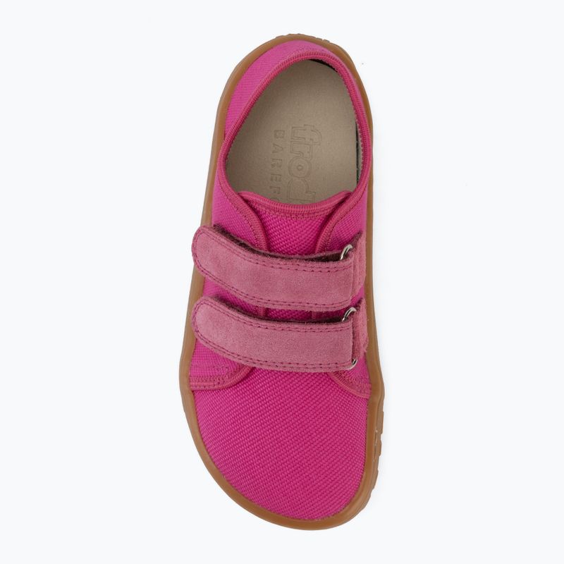 Buty barefoot dziecięce Froddo Canvas fuxia 5