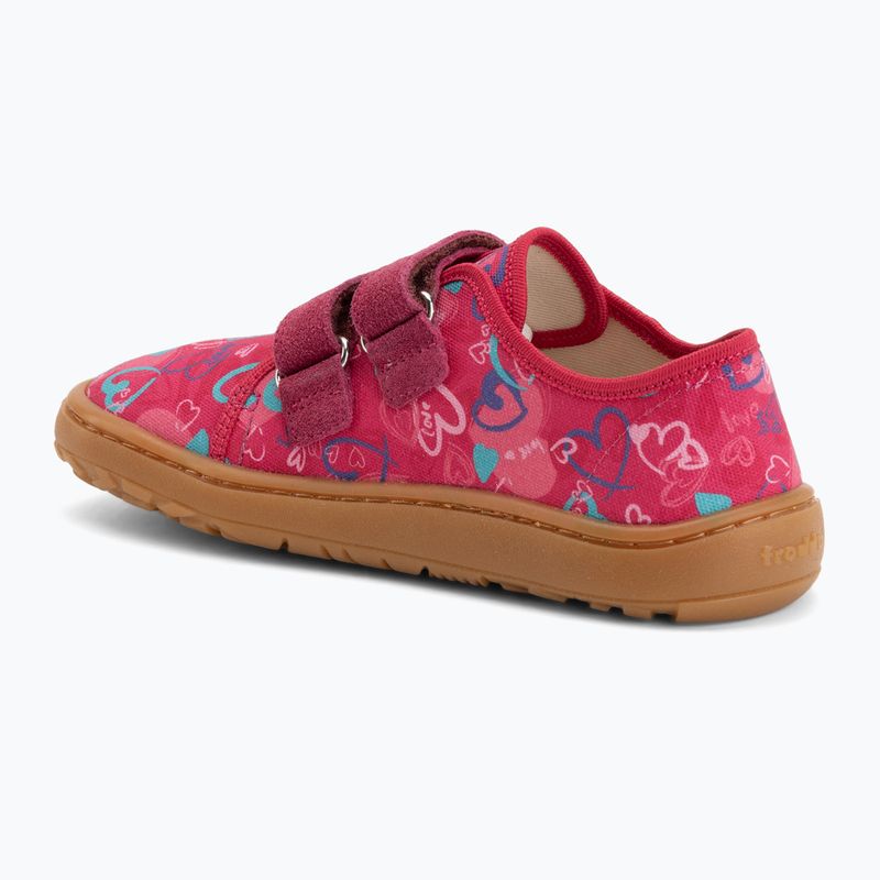 Buty barefoot dziecięce Froddo Barefoot Canvas fuxia+ 3