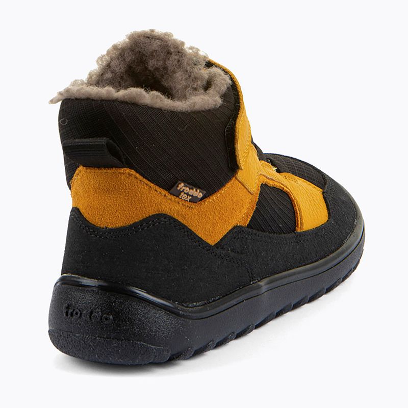 Śniegowce barefoot dziecięce Froddo Barefoot Up Path Tex black/yellow 5