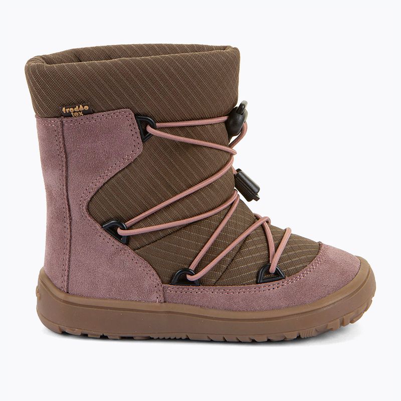 Śniegowce barefoot dziecięce Froddo Barefoot Tex Track Wool dark pink