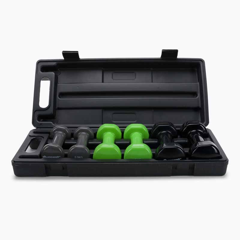 Zestaw hantli Schildkröt set Vinyl Dumbbells in Suitcase 10