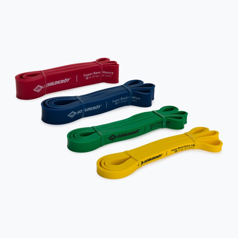 Gumy do ćwiczeń Schildkröt set of 4 Super Bands