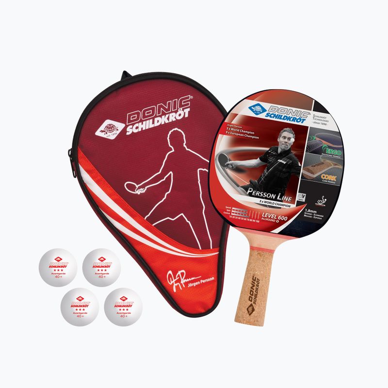 Zestaw do tenisa stołowego Donic-Schildkröt Persson 600 Gift Set 788450 9