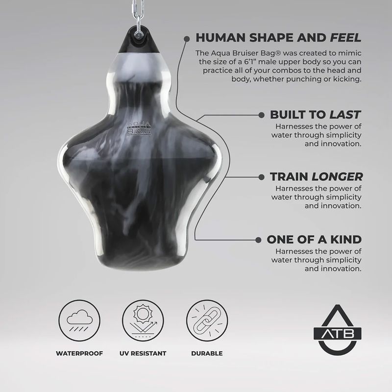 Worek treningowy Aqua Training Bag Bruiser 18" haymaker black 2