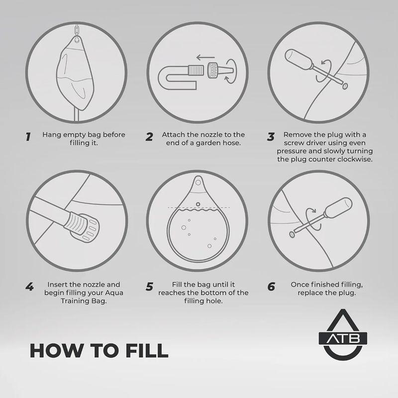 Worek treningowy Aqua Training Bag Bruiser 18" haymaker black 3