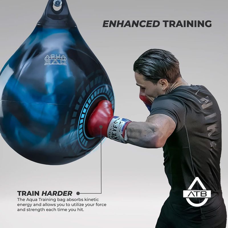 Gruszka bokserska Aqua Training Bag Energy Punching Bag 15" blue 6