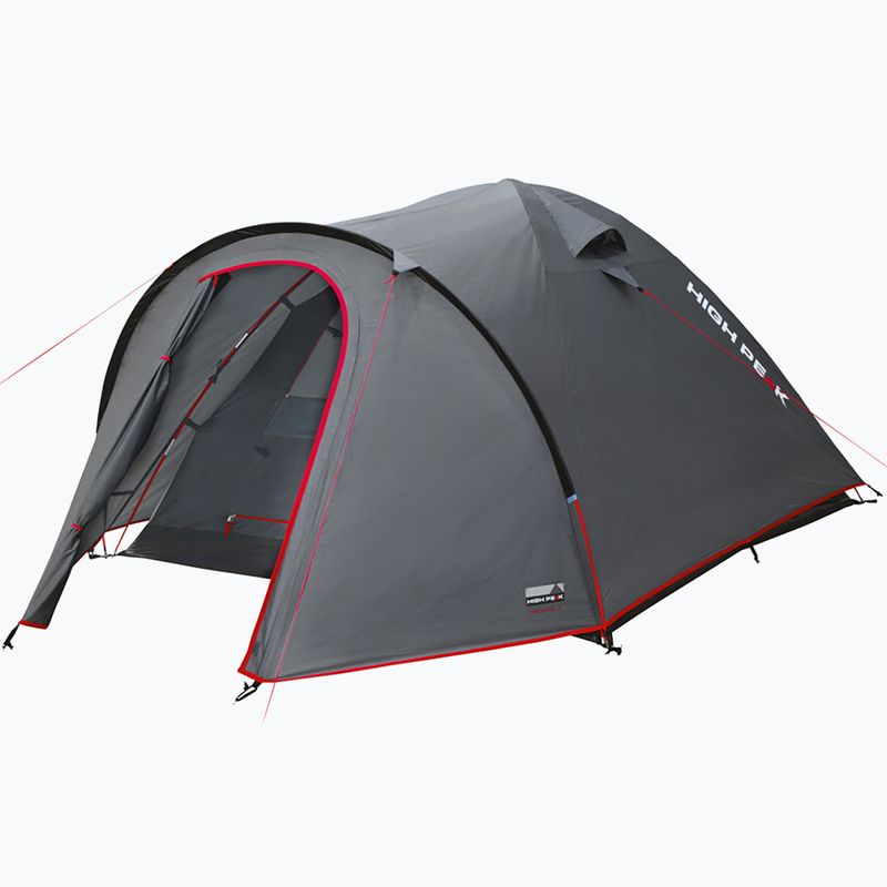 Namiot kempingowy 2-osobowy High Peak Nevada 2 dark grey/red