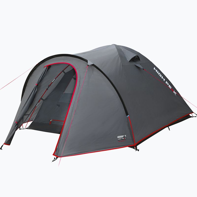 Namiot kempingowy 4-osobowy High Peak Nevada 4 dark grey/red